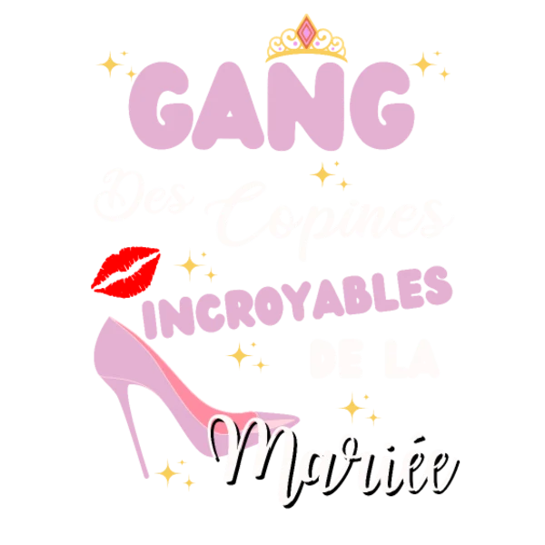 Design Gang des copines incroyables de la mariée — escarpin