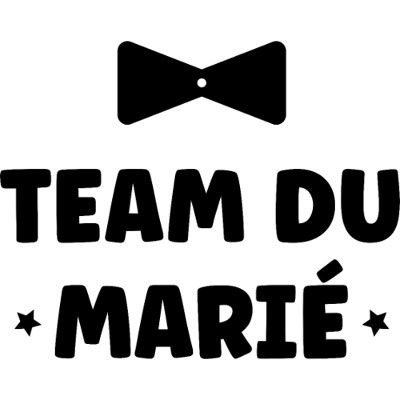 Design futur marié EVG — Team du marié — nœud papillon et étoiles noires