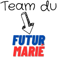 Design Célibataire — Team du futur marié — flèche tricolore