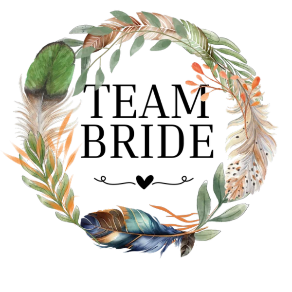 Design Team Bride — couronne de plumes et fleurs