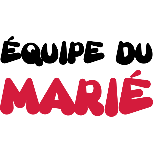 Design Équipe du marié — rouge