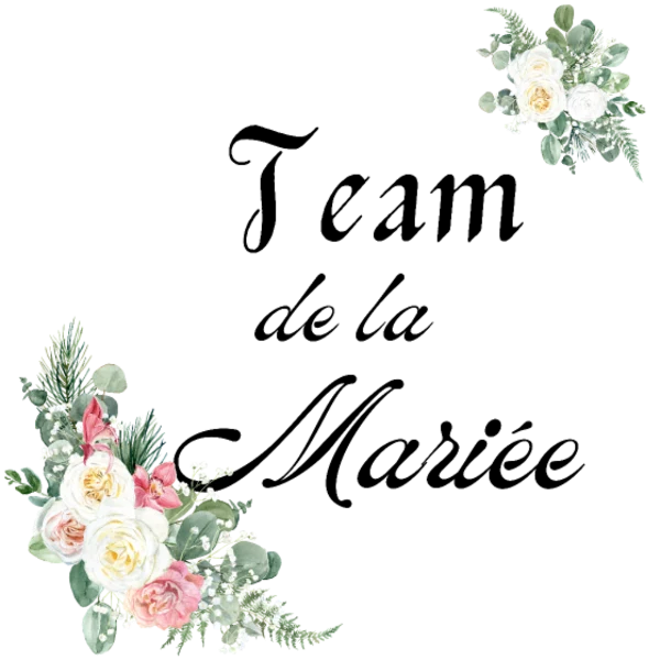Design Team de la mariée — bouquet de roses blanches