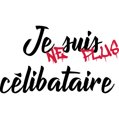 Design humour EVG EVJF — Je suis (ne plus) célibataire