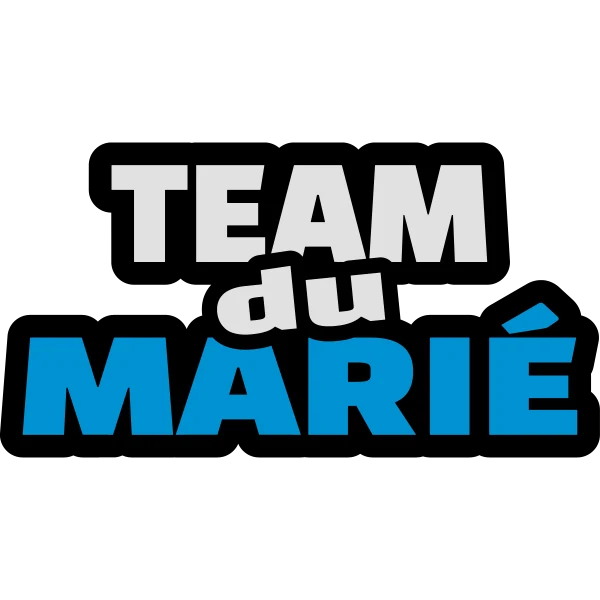 Design Team du marié — bleu
