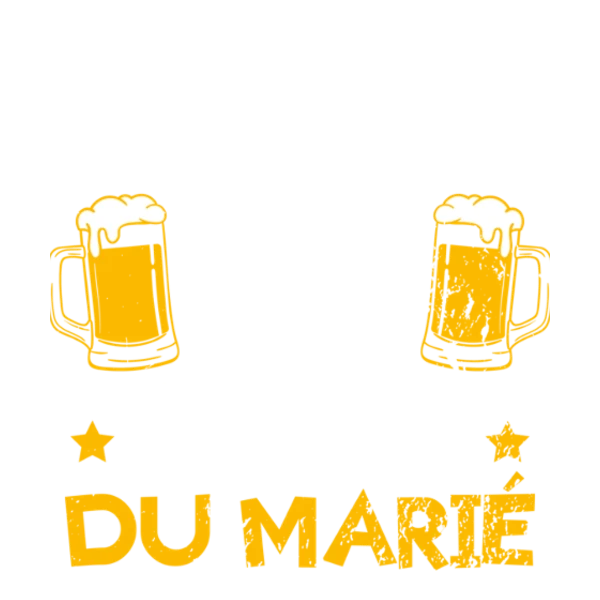 Design Équipe du marié — haut-de-forme et chopes