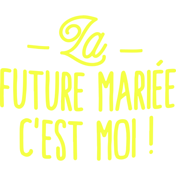 Design La future mariée, c’est moi