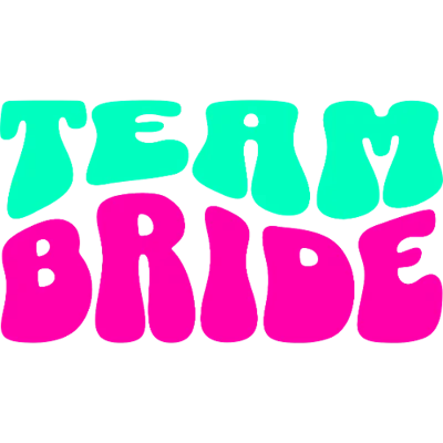 Design EVG EVJF Team Bride — vert et rose
