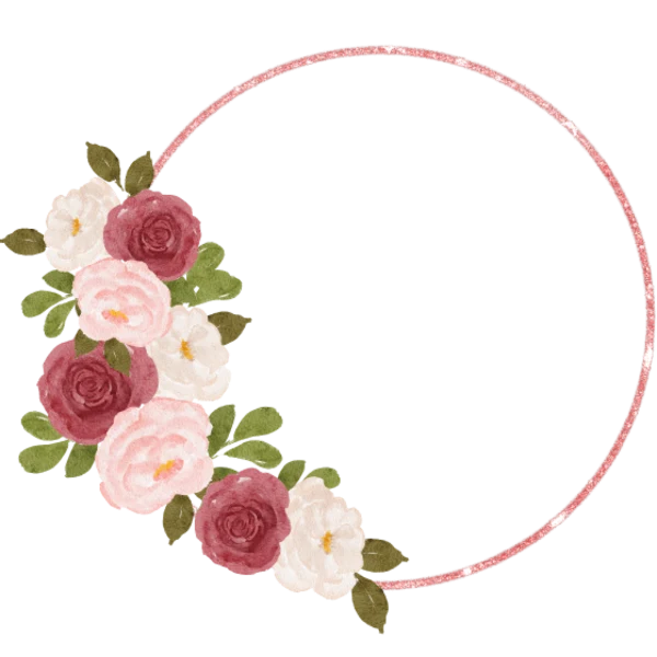 Design EVJF — cercle de roses