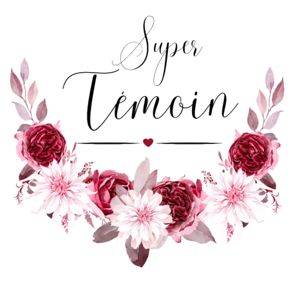Design Super témoin — roses et dahlias