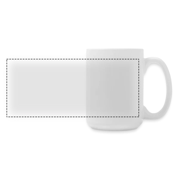 Demoiselle d’honneur sur Grande tasse panoramique 440 ml, blanc