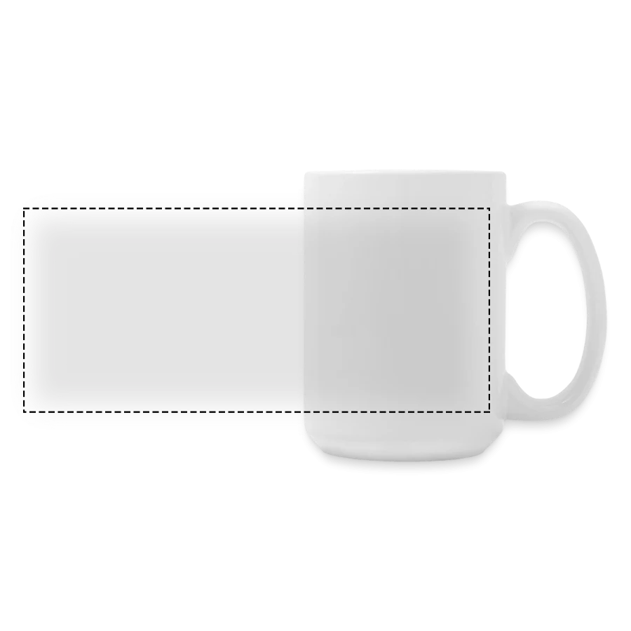 Grande tasse panoramique 440 ml — support sans motif