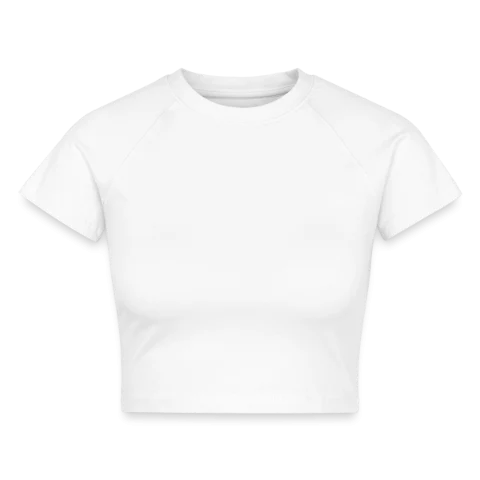 T-shirt crop femme en coton biologique à personnaliser