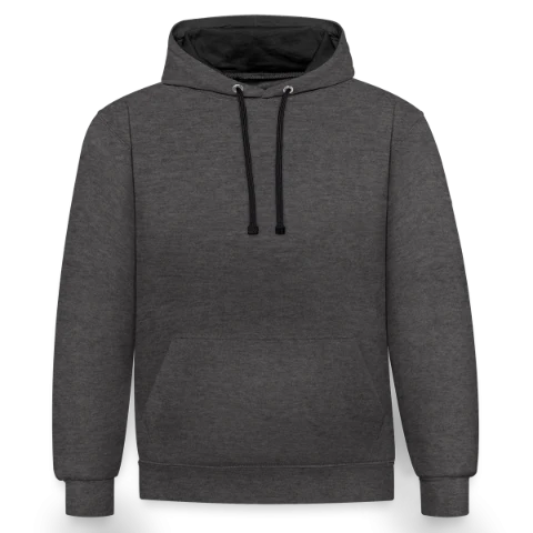 Sweat à capuche contrasté à personnaliser