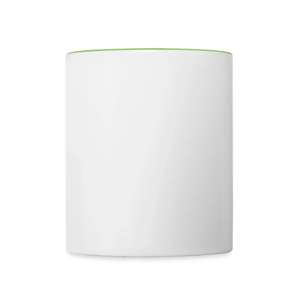 Équipe de la mariée — lettres blanches et cœur sur mug blanc/vert gecko