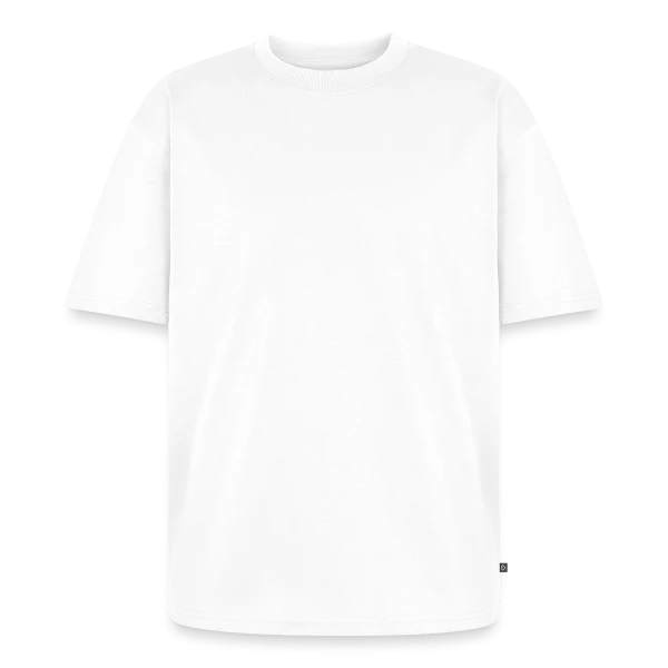 J’vais me marier, putain ! — alliances sur T-shirt Premium bio oversize Unisexe, blanc