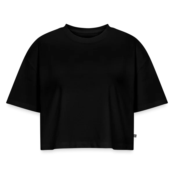 EVG Power sur Crop top Premium bio Oversize Femme, noir