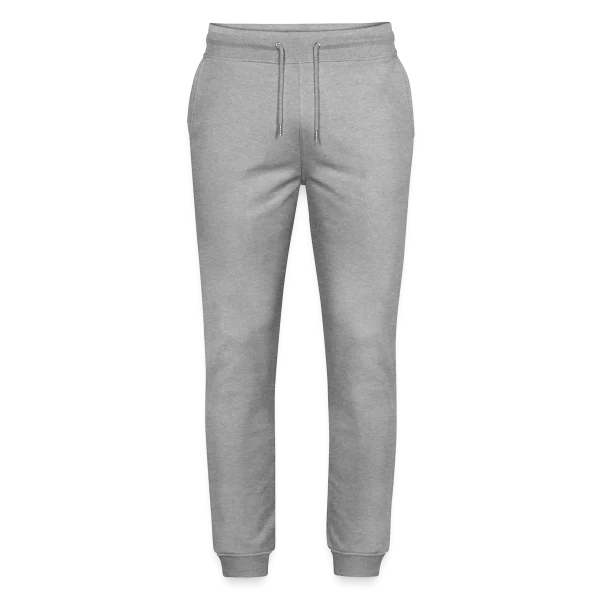Team du marié — homme au chapeau, trait rouge sur Pantalon de jogging bio MOVER Stanley/Stella unisexe, gris chiné