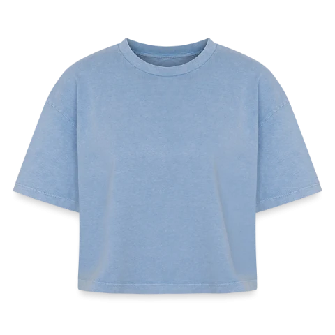 T-shirt femme boxy effet acid wash Premium à personnaliser
