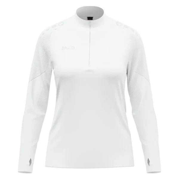 Futur marié — fouet sur Haut zippé Light Flow JAKO Femme, blanc