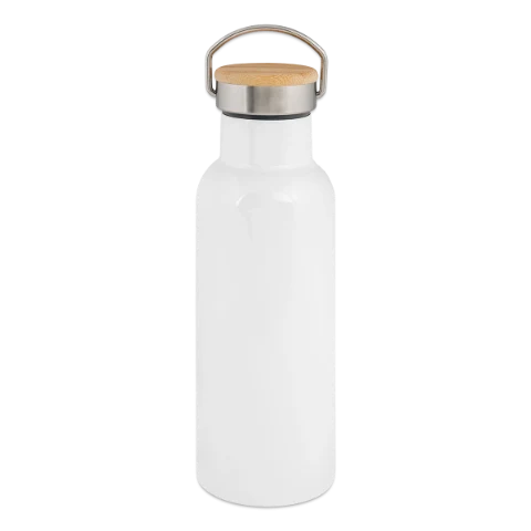 Gourde isotherme avec bouchon en bambou à personnaliser