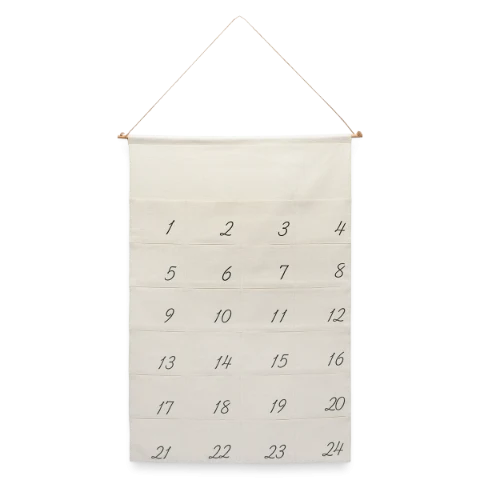 Calendrier de l'Avent en lin  à personnaliser