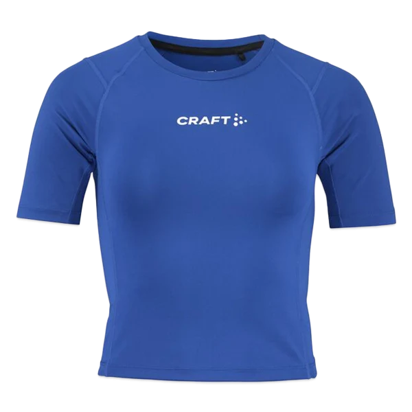 Le même zizi pour toute la vie — coq et cœur sur T-shirt Crop Top Rush 2.0 CRAFT Femme, bleu roi