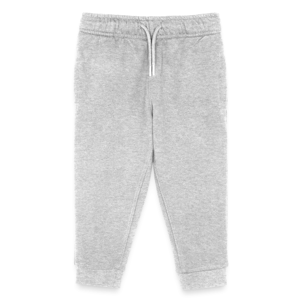 Equipage d’enterrement de vie de garçon sur Pantalon de jogging enfant bio Stanley/Stella, gris chiné