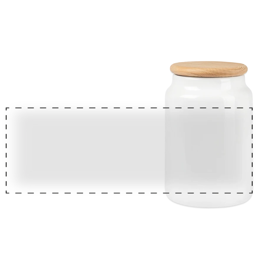 Boîte à biscuits avec couvercle en bois — support sans motif
