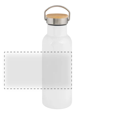 Gourde isotherme avec bouchon en bambou à personnaliser
