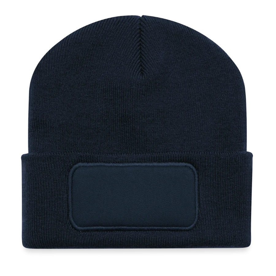 Beanie recyclé à patch — support sans motif