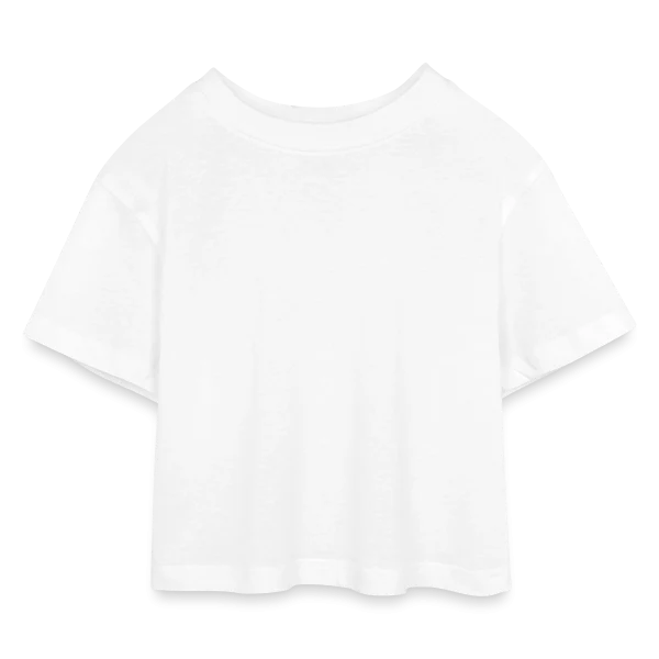 Team Bride — orange sur T-shirt Crop Top en jersey Enfant, blanc