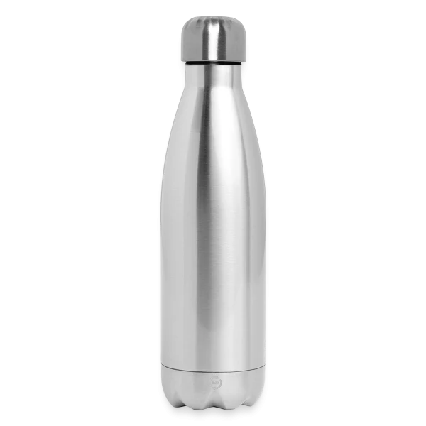 La même moule pour toute la vie — moule souriante sur Bouteille isotherme 500 ml, argent clair