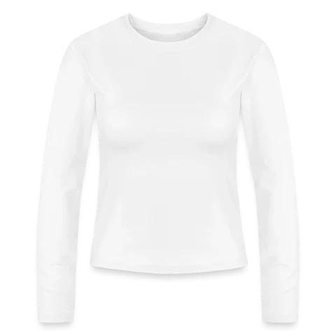 T-shirt manches longues femme Slim Fit en coton biologique à personnaliser