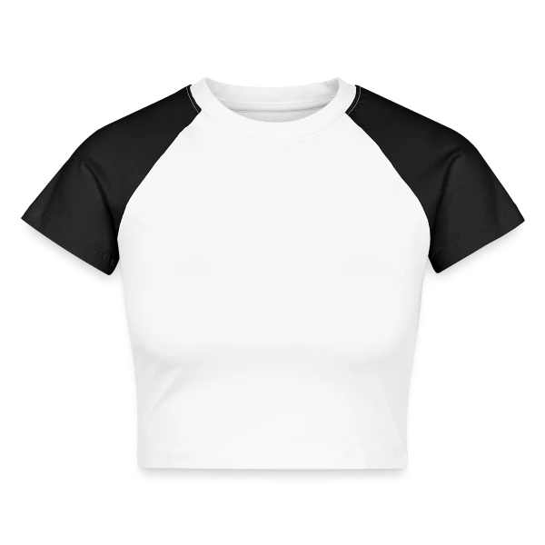 Future mariée couronnée — joyeuse sur Crop top baseball bio, aperçu du produit