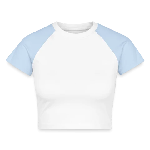Crop top baseball bio femme à personnaliser