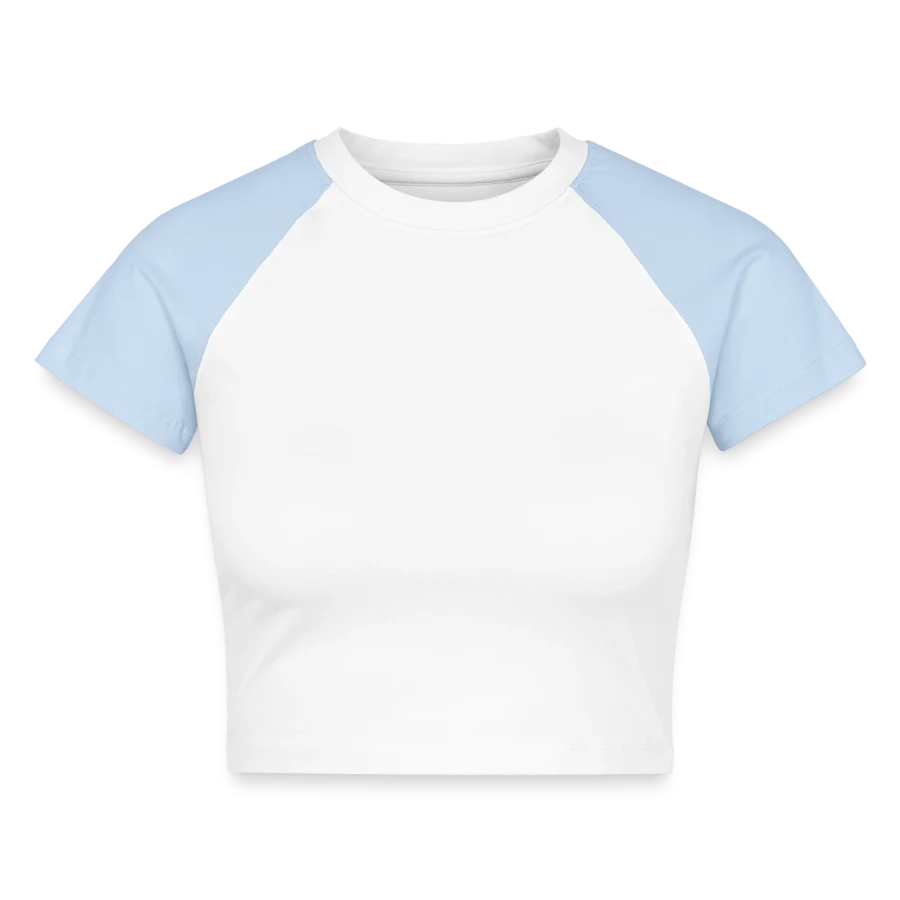 Crop top baseball bio femme — support sans motif