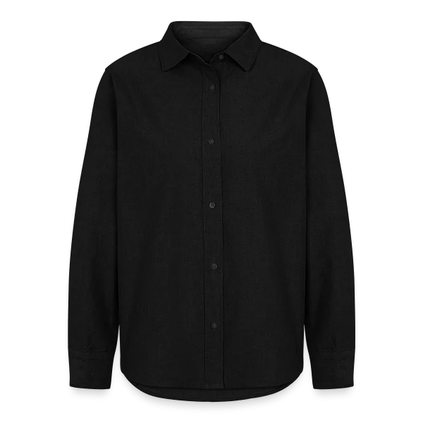 Grenouille célibataire en fête sur Chemise Oxford Femme, noir