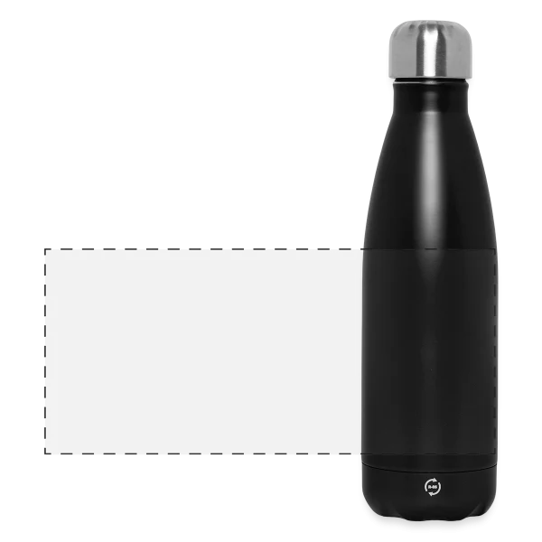 Team Bride — vert et rose sur Gourde isotherme panoramique 500 ml, noir