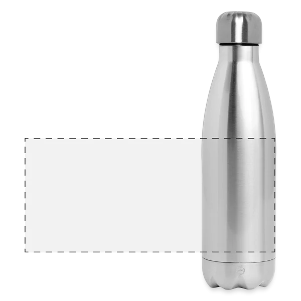 Future mariée — terracotta clair sur Gourde isotherme panoramique 500 ml, argent clair