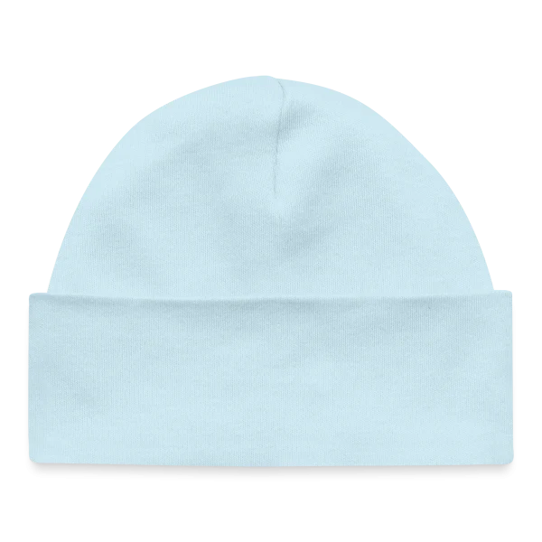 Future mariée — terracotta clair sur Bonnet bébé bio, bleu poudré