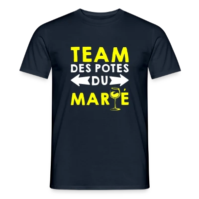 Team des potes du marié — pote officiel, T-shirt homme marine