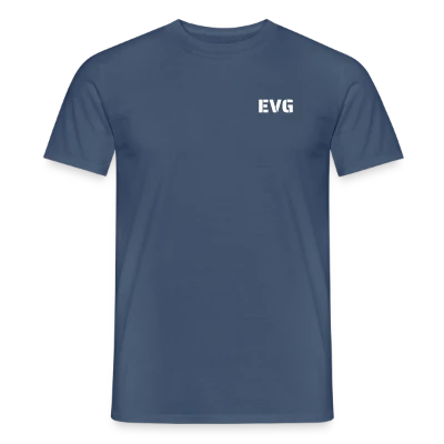 On n'est pas là pour enfiler des perles — au dos, T-shirt homme denim foncé