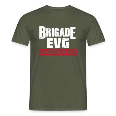 Brigade EVG — mission : ramener le marié, T-shirt homme vert militaire